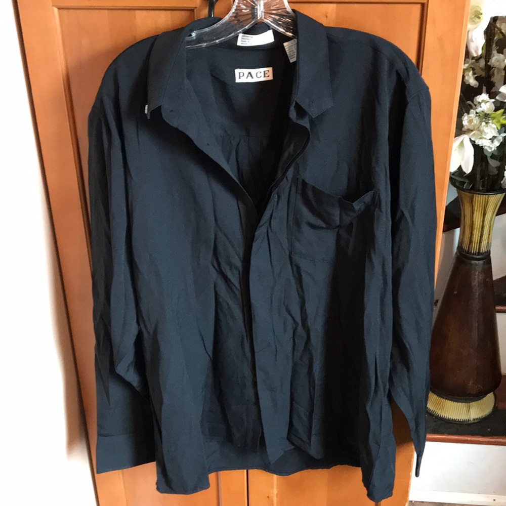 Like new Black PACE dress shirt size Large